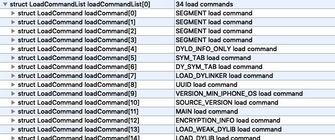 LoadCommandList