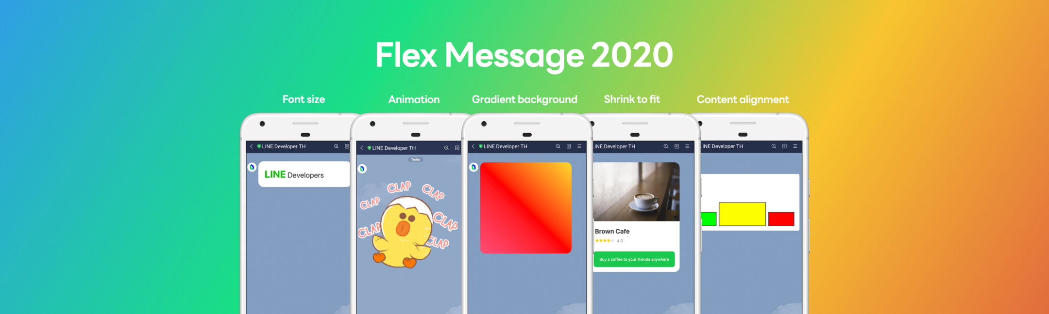 使用2020 Flex Message 的10 個新功能- 讓您在LINE 的訊息設計更有彈性
